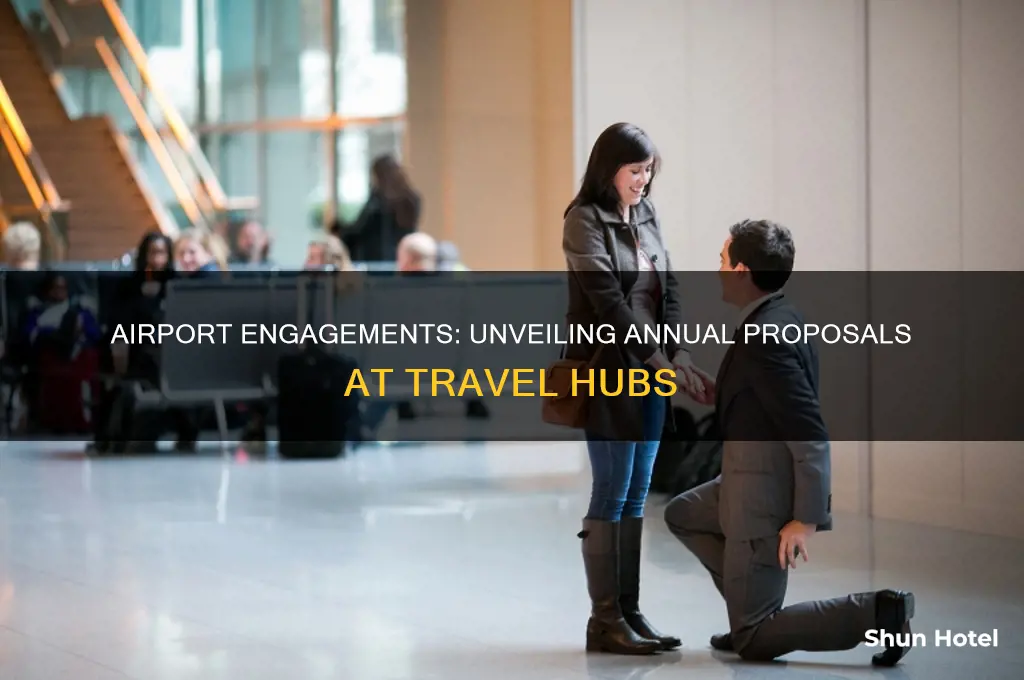how many people get engaged at airports each year