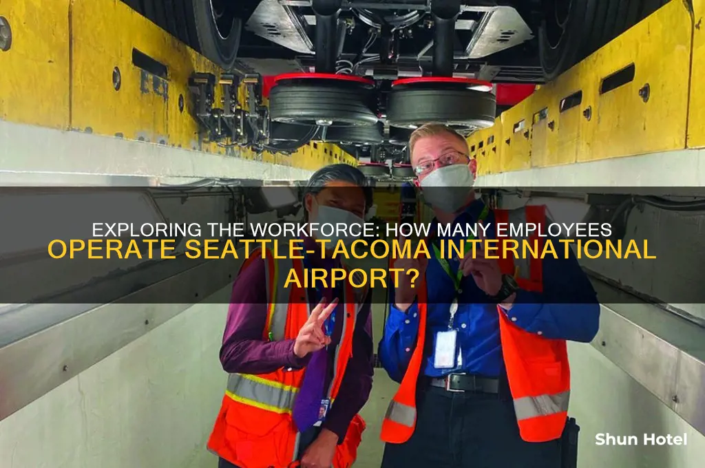 how many people work at seatac international airport