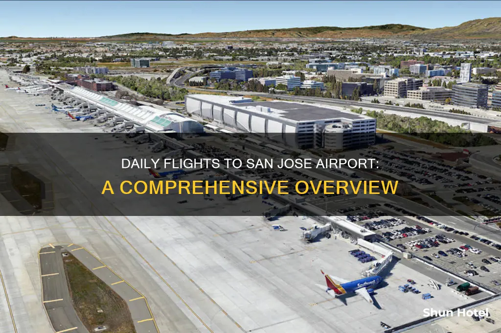 how many planes fly into san jose airport daily