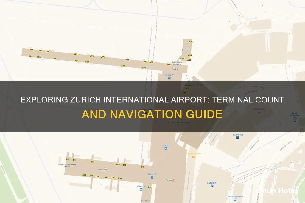 how many terminals in zurich international airport