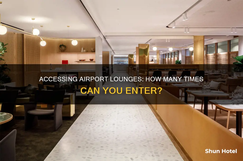 how many times i can access airport lounge