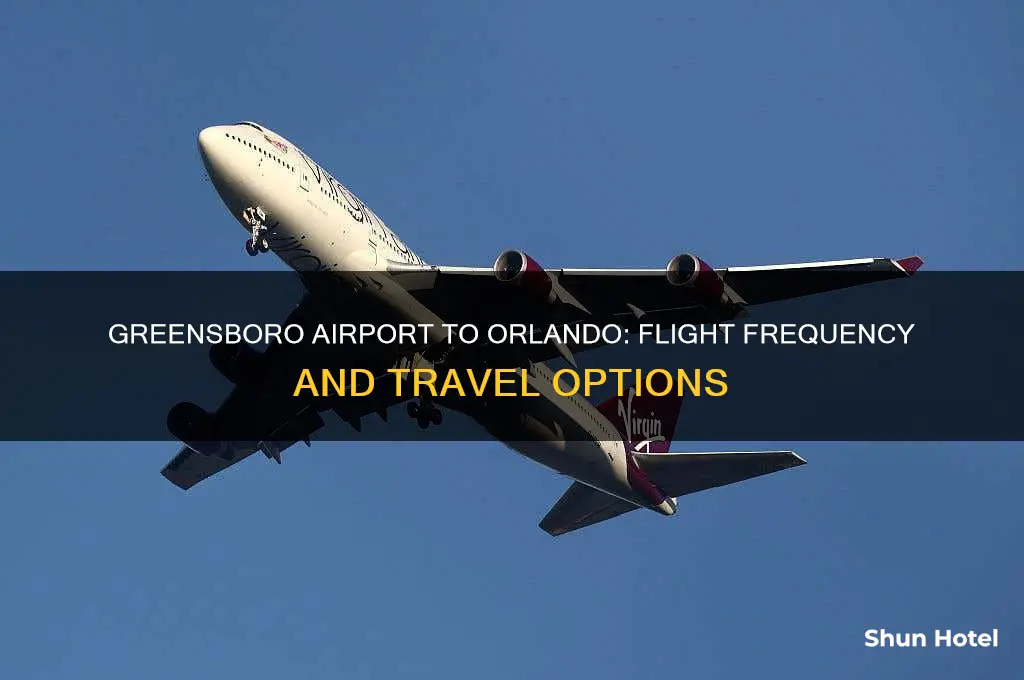 how mqany flights from greensboro airport fly to orlando fl