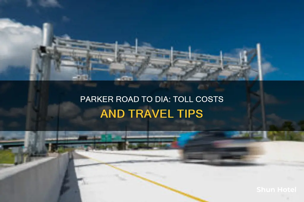 how much 470 toll parker road to denver international airport