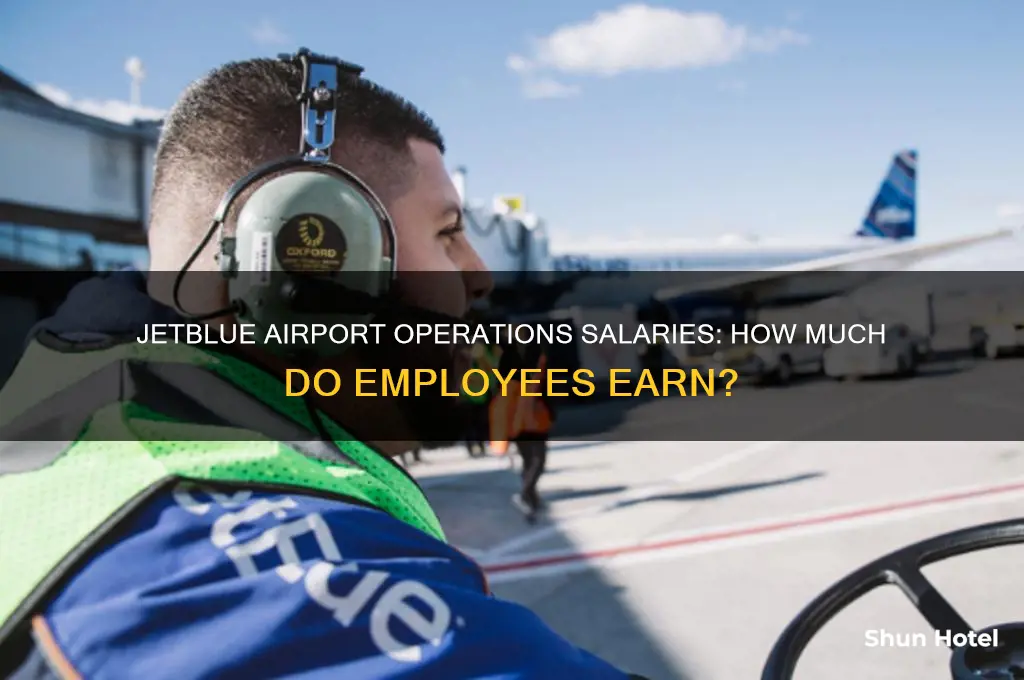 how much airport operation get paid jetblue