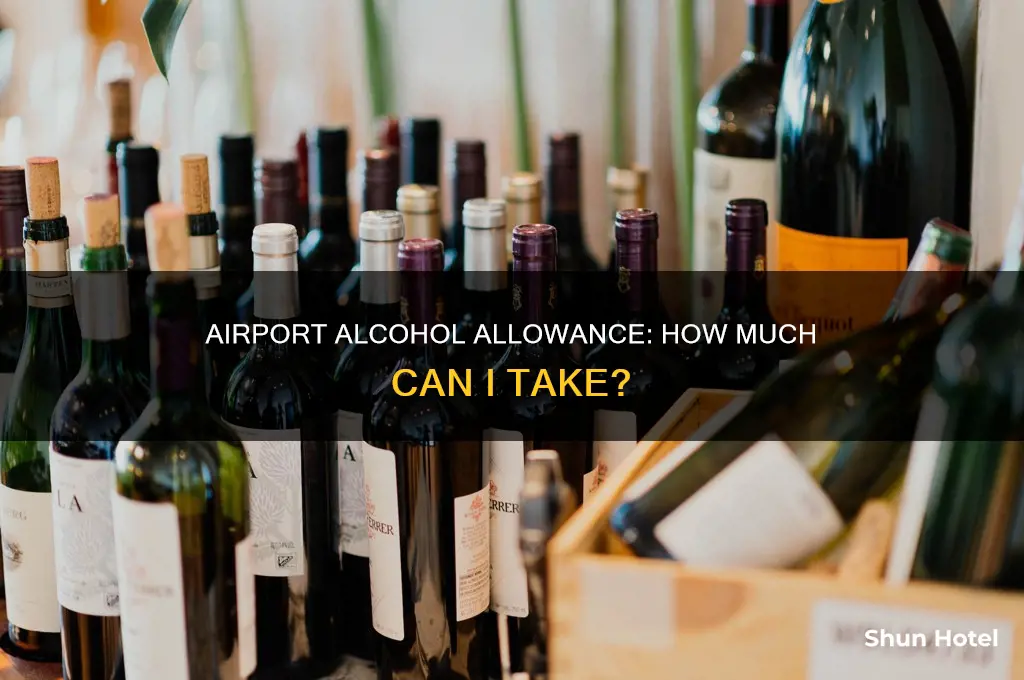 how much alchol can i take from airport