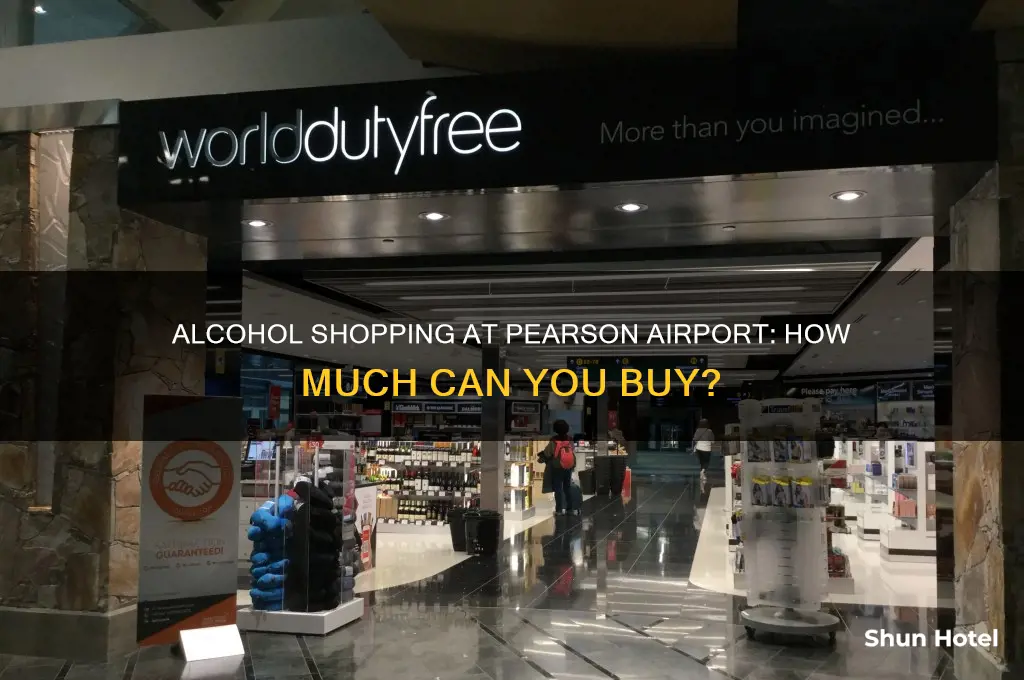 how much alcohol can you buy at pearson airport
