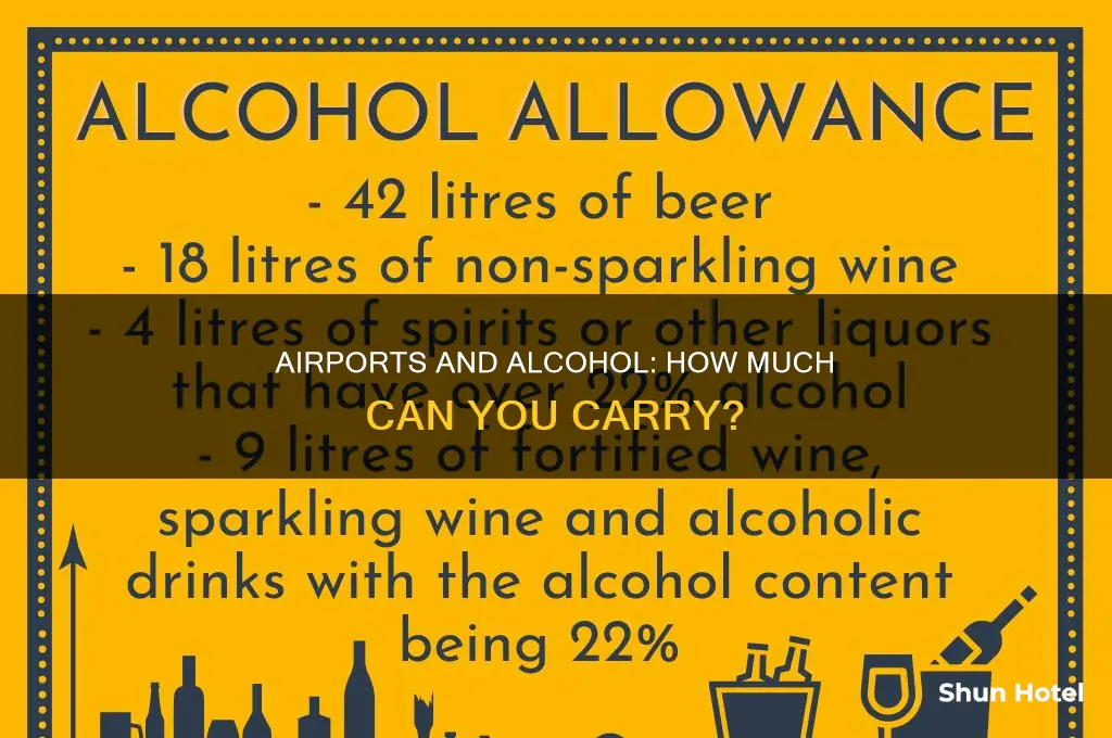 how much alcohol can you take through airport security