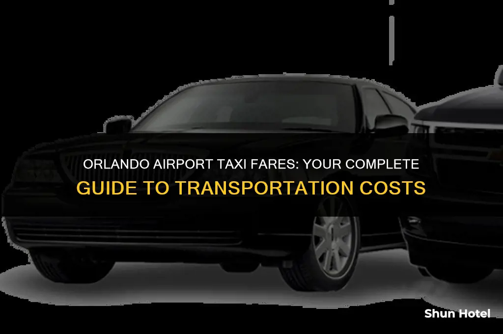 how much are taxis from orlando airport