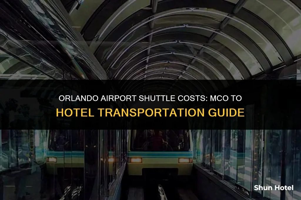 how much are the airport shuttles from mco to hotel