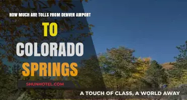 Denver Airport to Colorado Springs: Toll Costs Unveiled