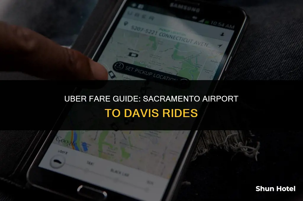 how much are ubers from sac airport to davis