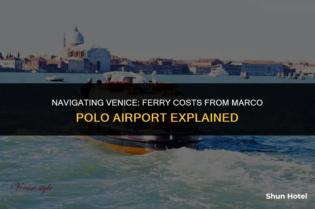 how much are venice ferries fro mmarco polo airport