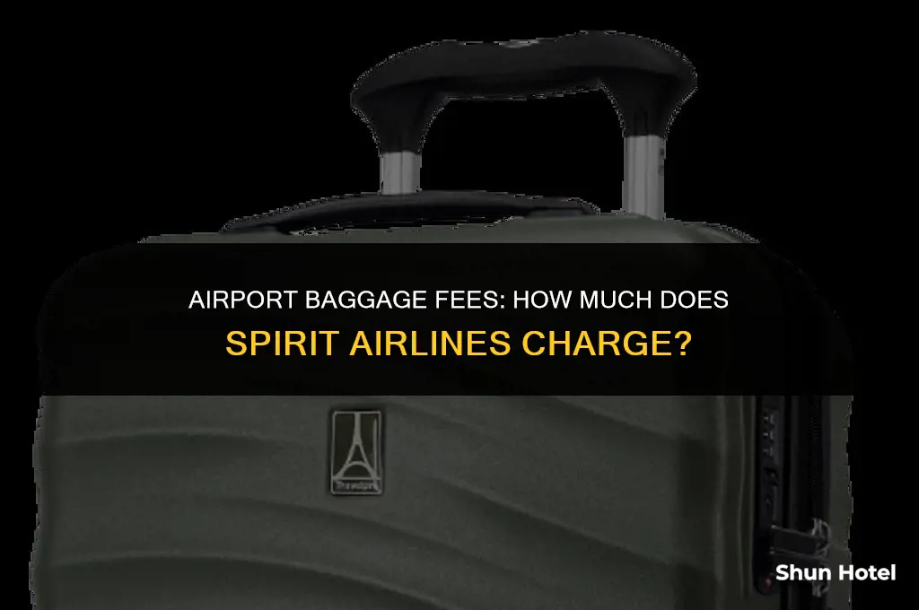how much as spirit checked bags at the airport