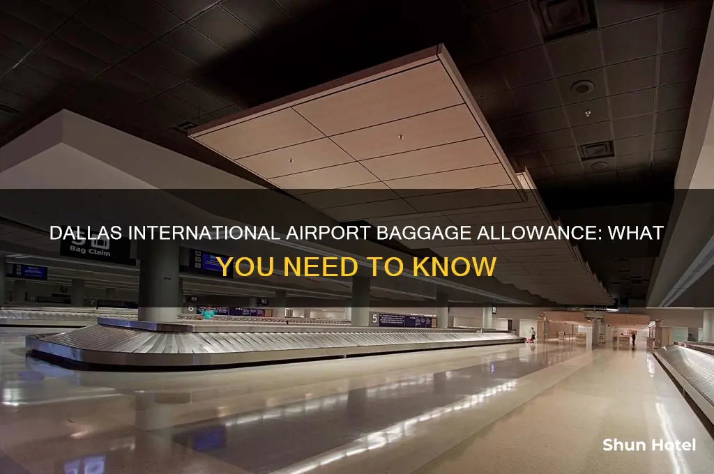 how much baggage in dallas international airport