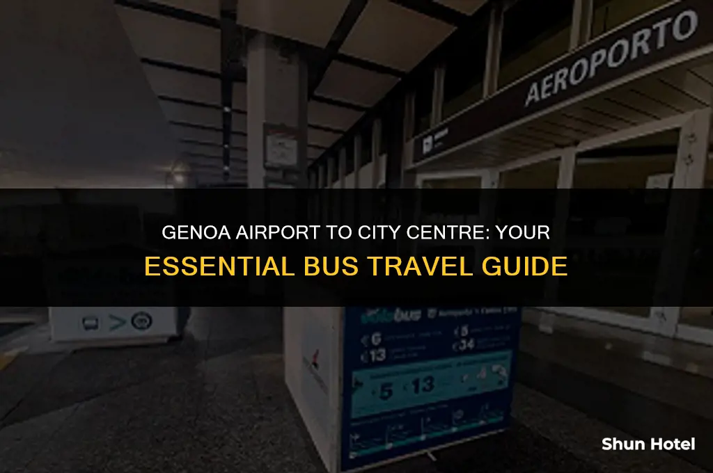 how much bus genoa airport to city centre