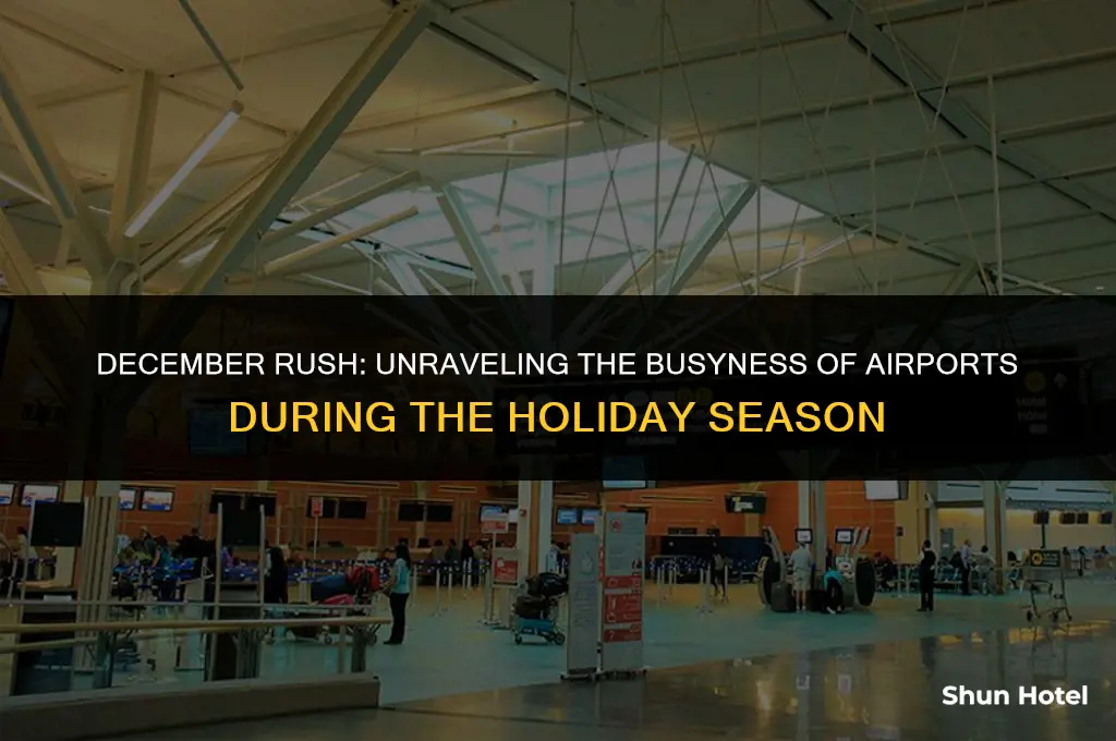 how much busier are airports in dec 1