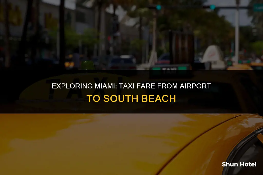 how much cab miami airport south beach