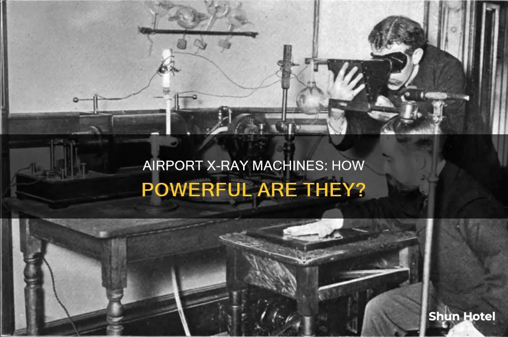 how much can airport x ray machines see