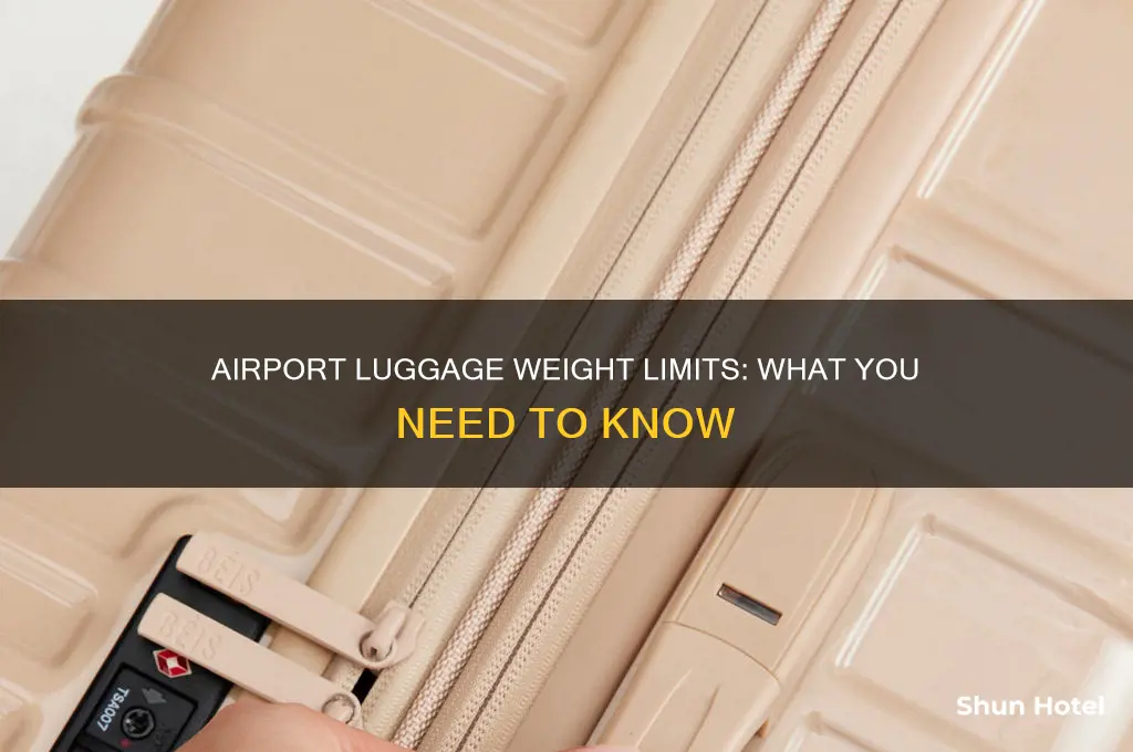 how much can you luggage weigh at the airport