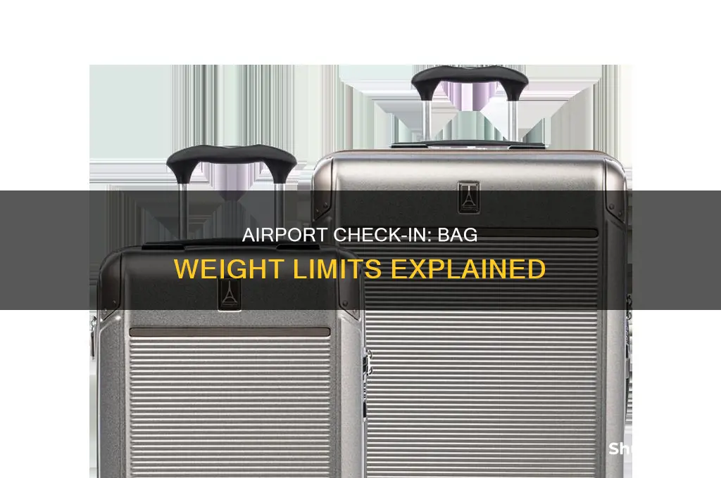 how much can your checkin bag weigh at airport