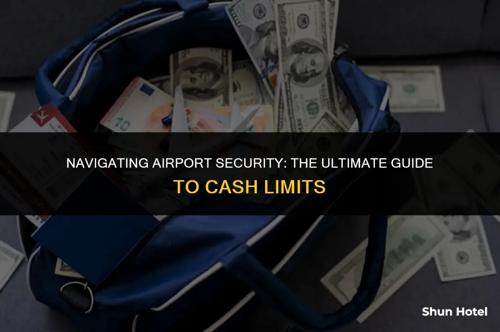 how much cash through airport security