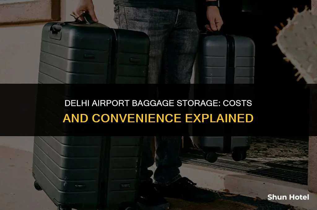 how much cost for bag storage at delhi airport