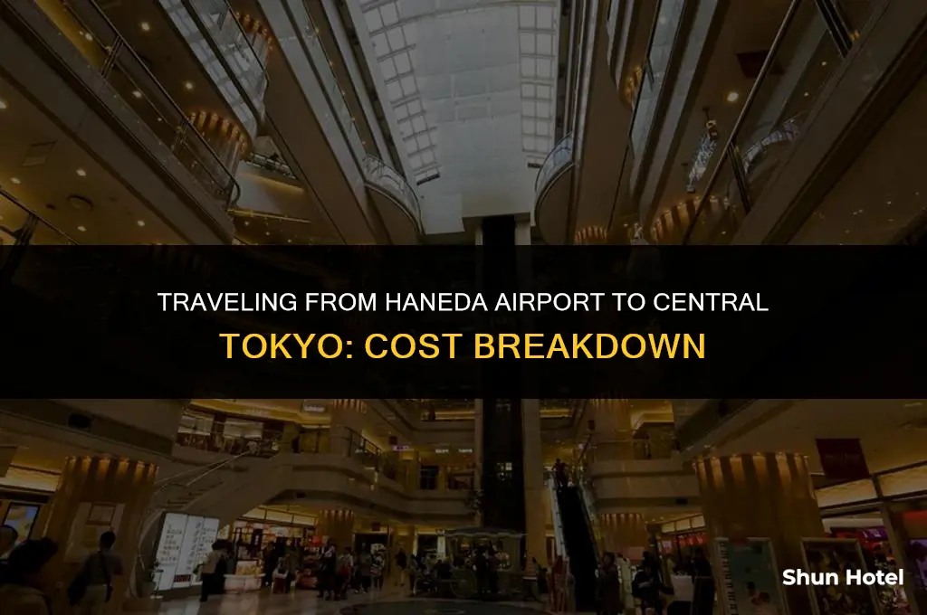 how much cost from haneda airport to central tokyo