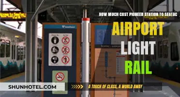 Pioneer Station to SeaTac Airport Light Rail: Cost Breakdown