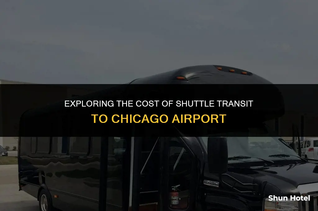 how much cost the average shuttle transit to chicago airport