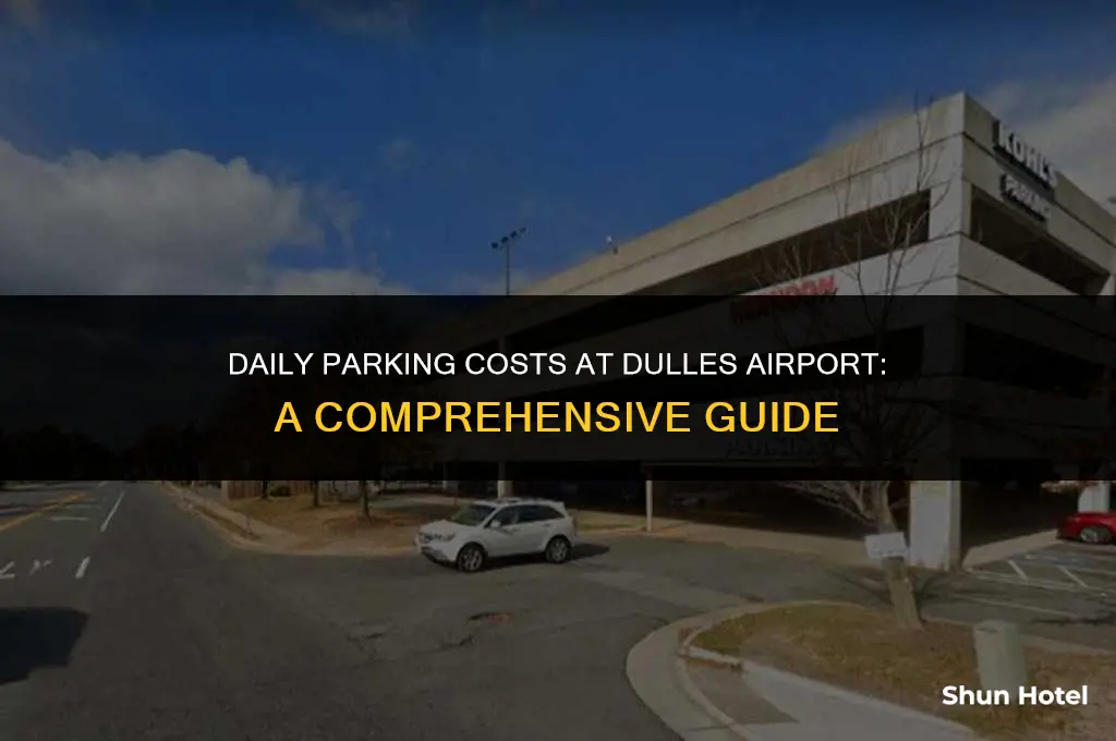 how much cost the parking daily at dulles airport