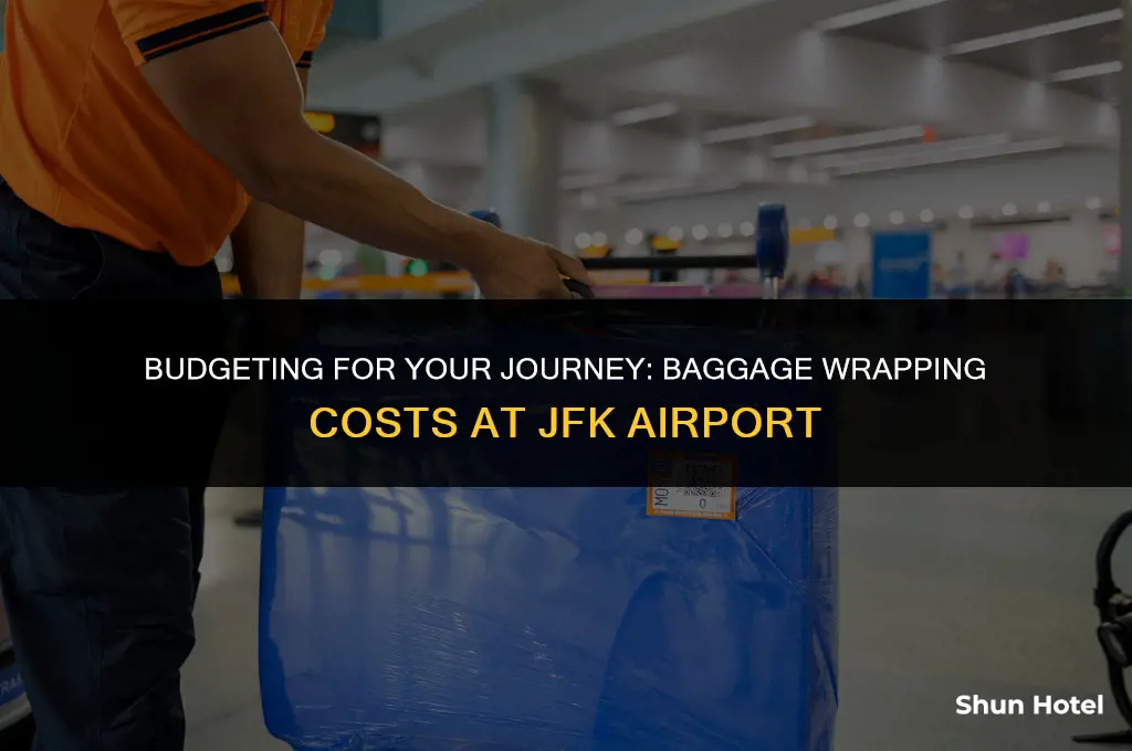 how much cost wrap baggage in airport jfk