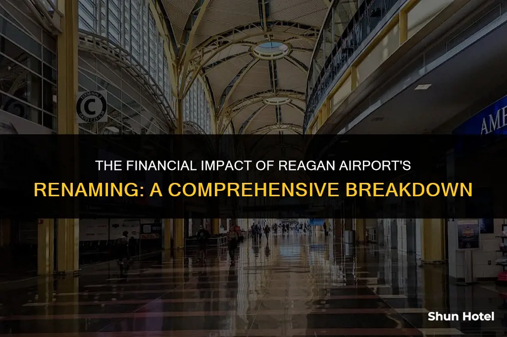 how much did reagon airport renaming cost