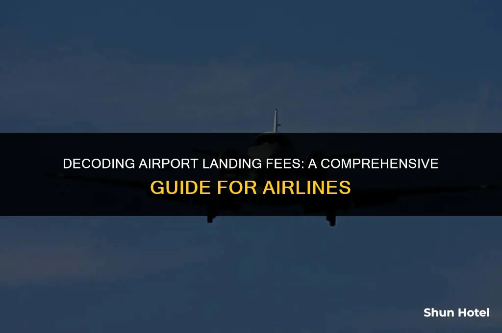 how much do airport charge for airlines to landing