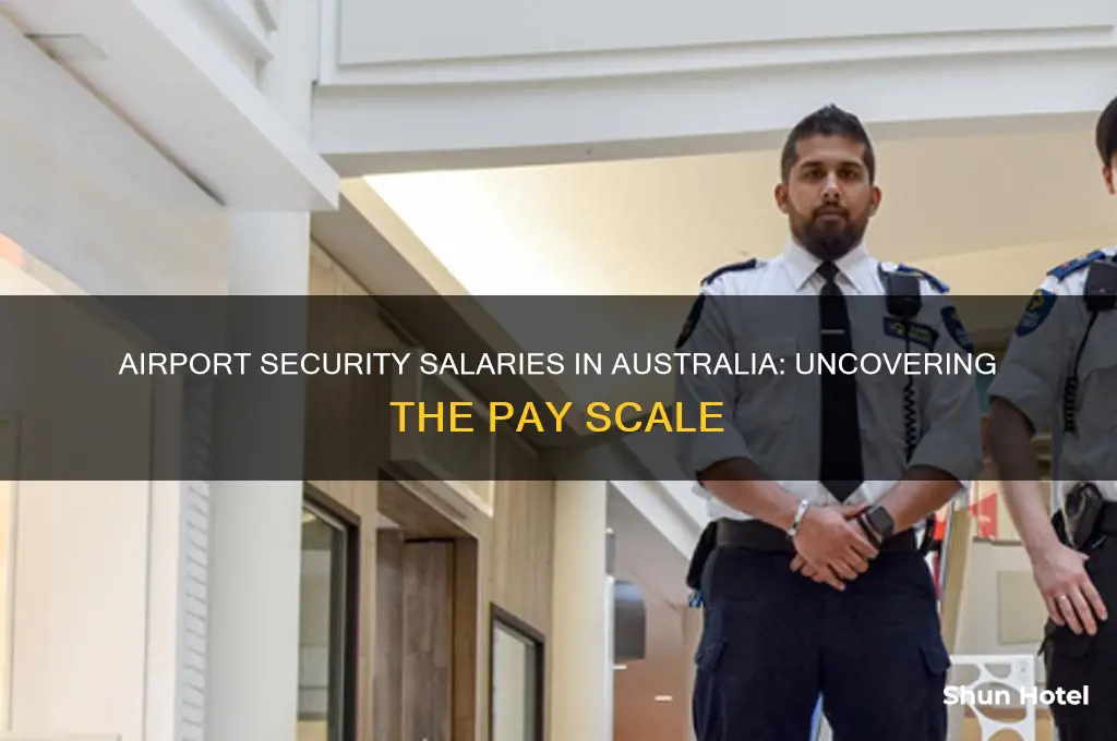 how much do airport security get paid australia
