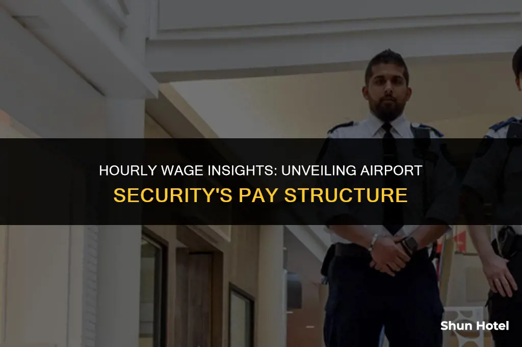 how much do airport security make an hour