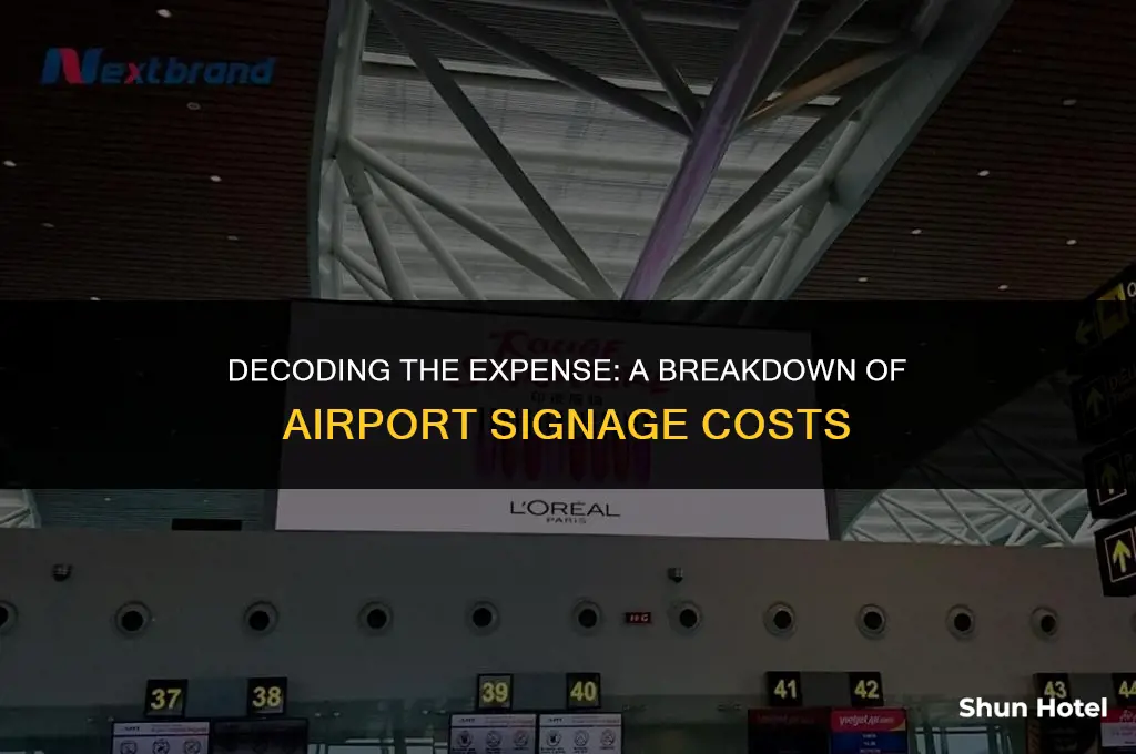 how much do airport signs cost