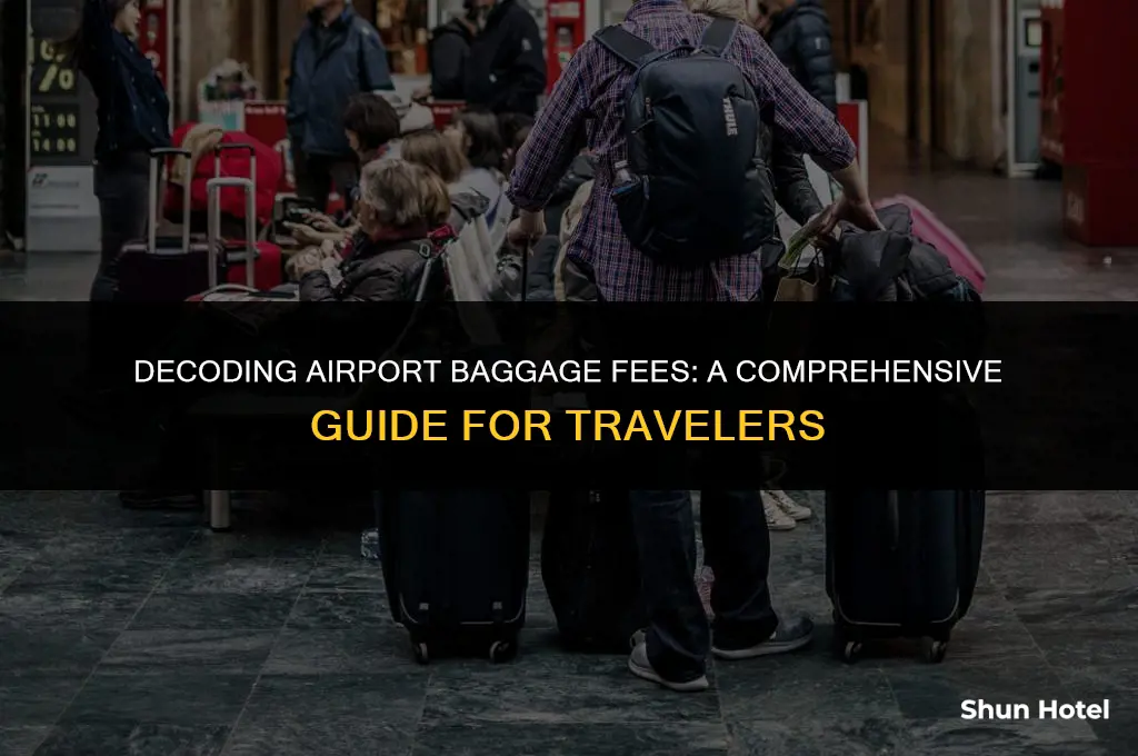 how much do airports charge for baggage