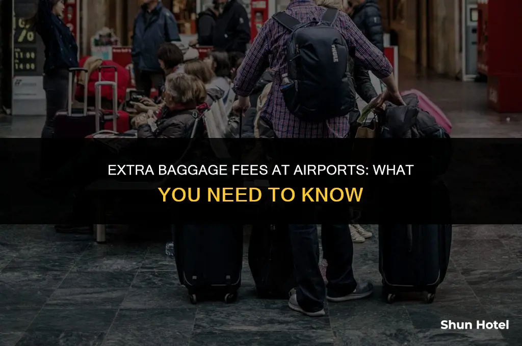 how much do airports charge for extra baggage