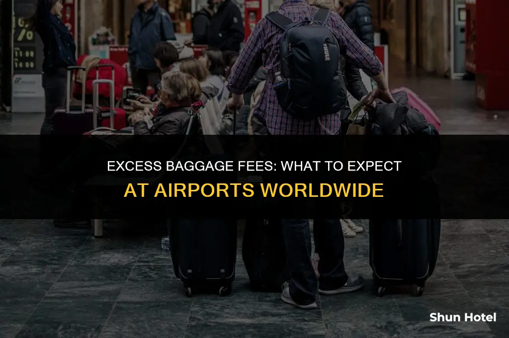 how much do airports charge for overweight baggage