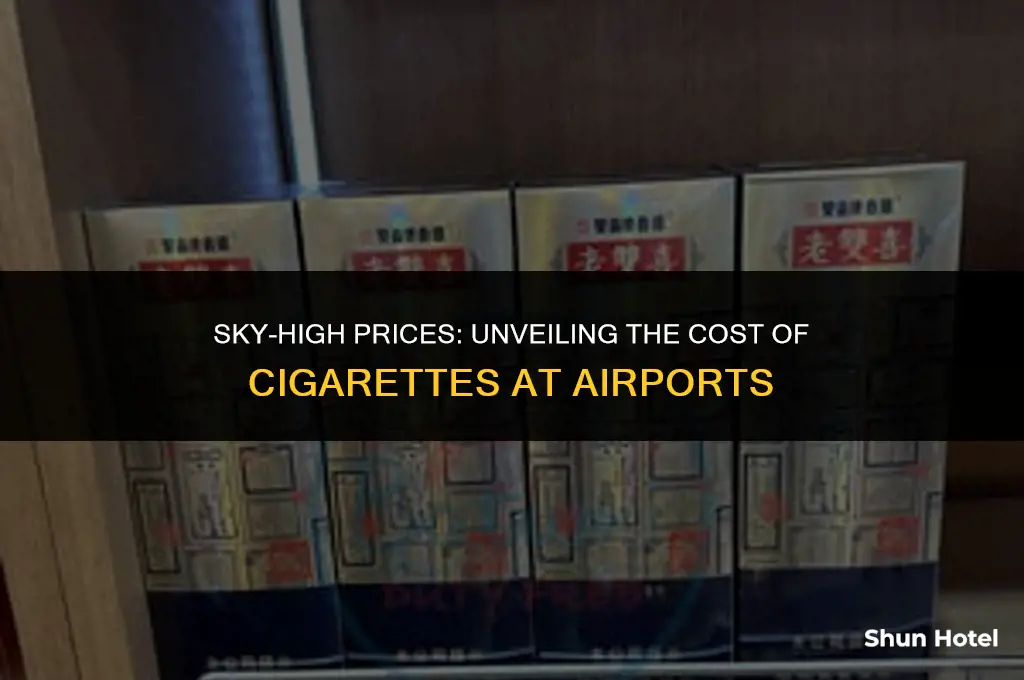how much do cigarettes cost in airports