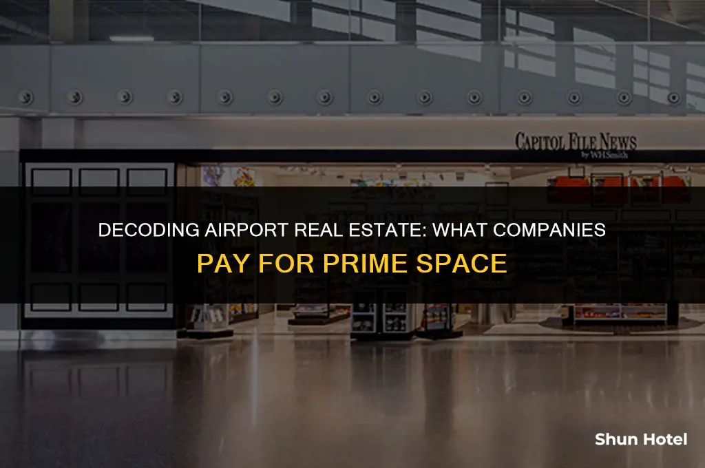 how much do companies pay for space at airports