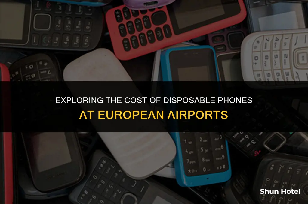 how much do dispoable phones cost at european airports