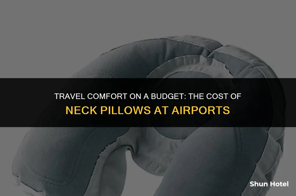 how much do neck pillows cost at the airport