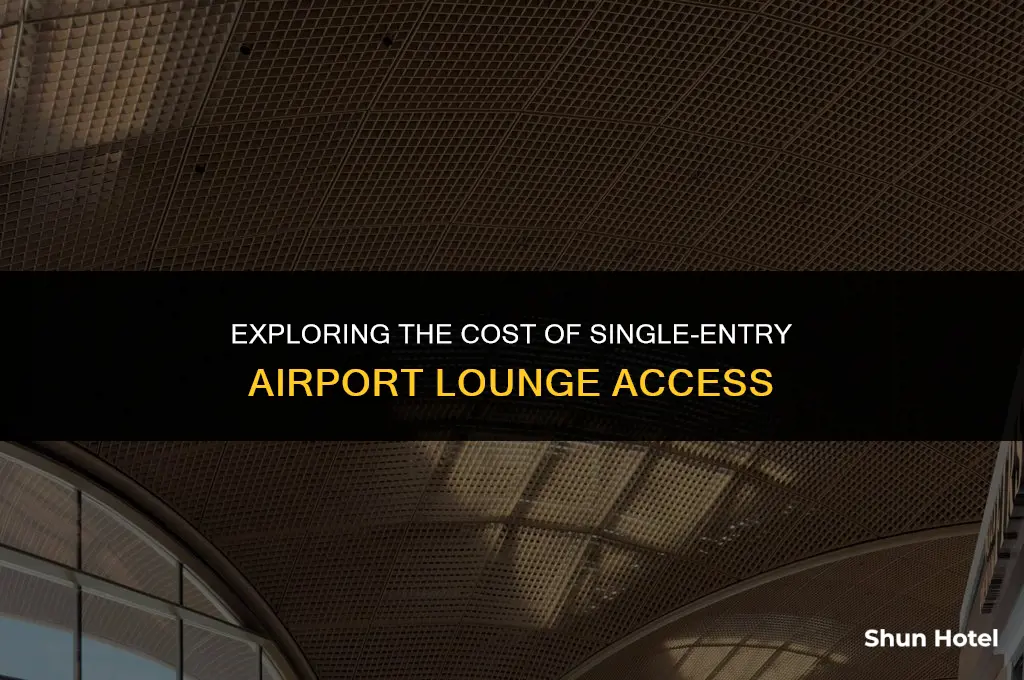 how much do one time airport lounge access
