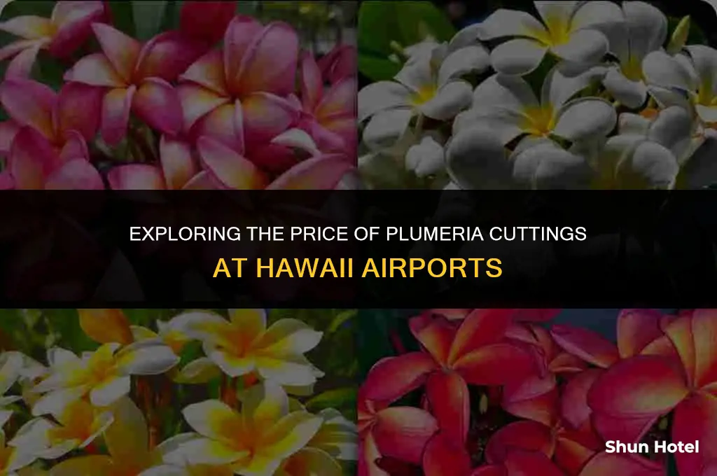 how much do plumeria cuttings cost in hawaii airport