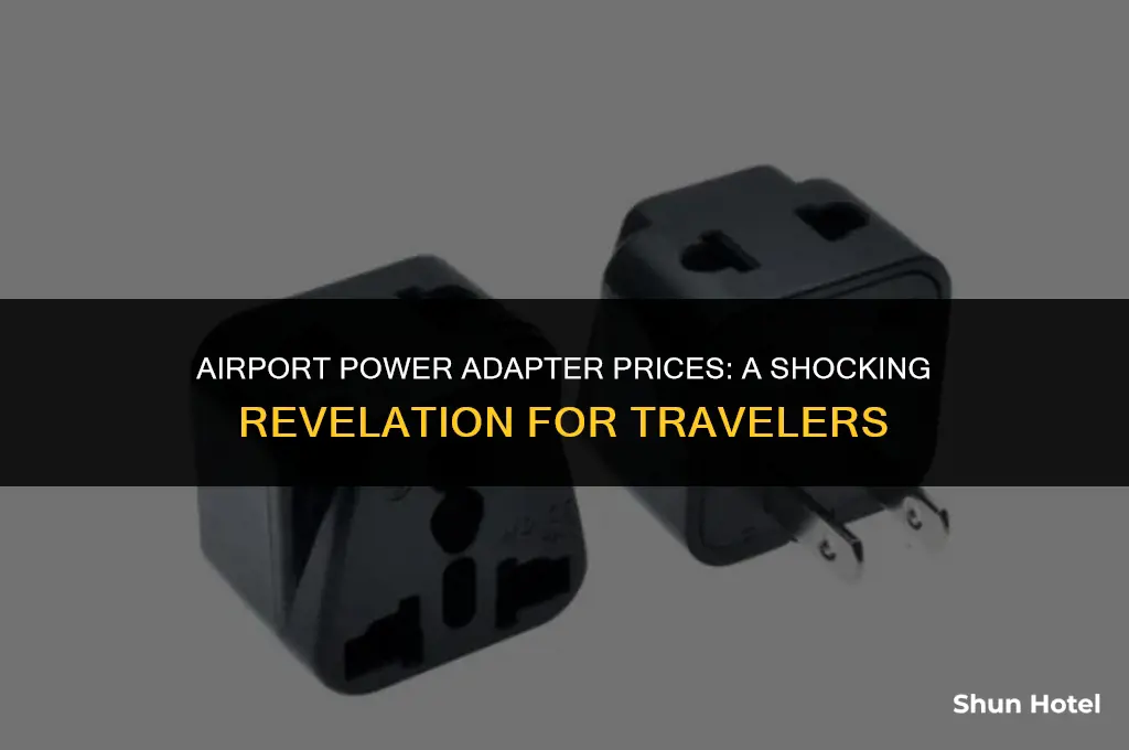 how much do power adapters cost in airports