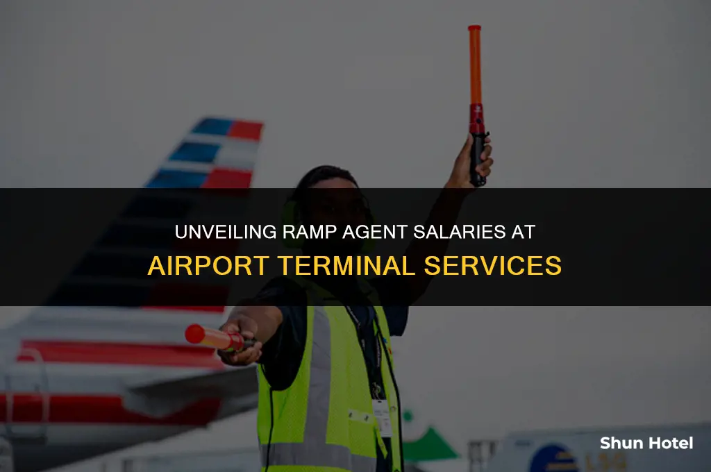 how much do ramp agents make at airport terminal services