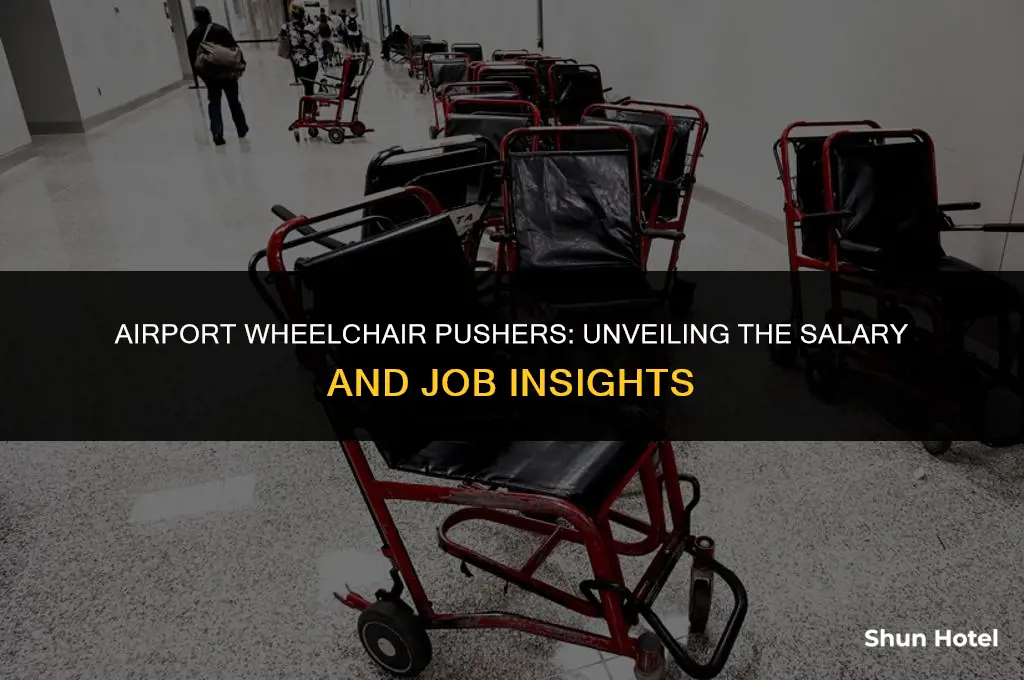 how much do wheelchair pushers at airports make