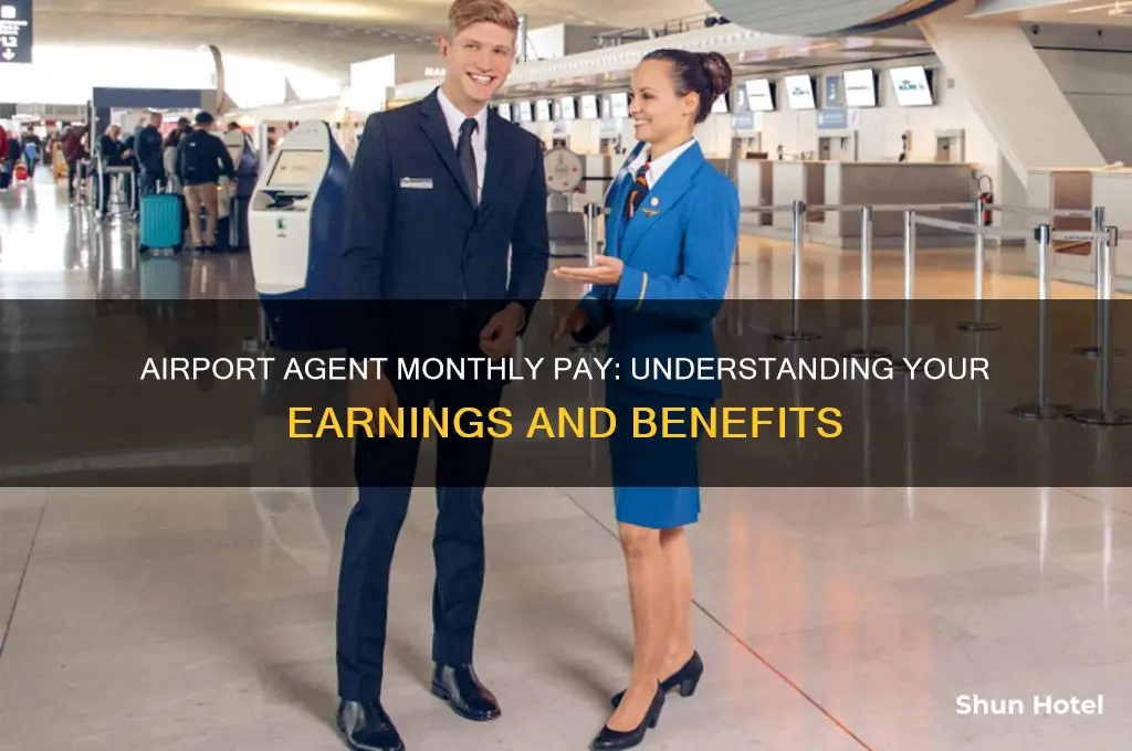 how much do you get paid monthly as airport agent
