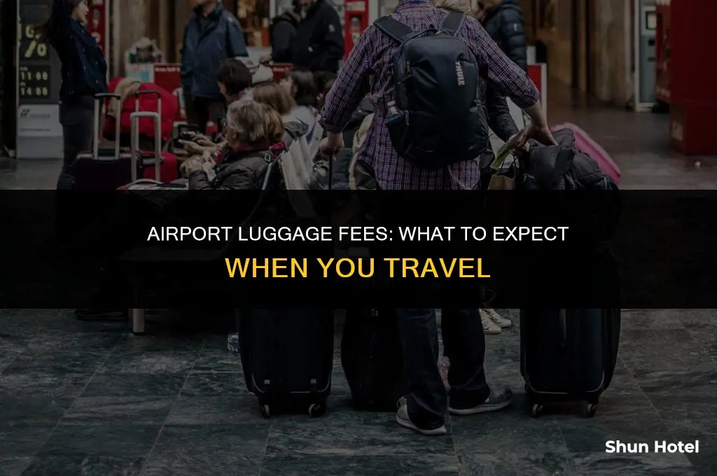how much do you pay for luggage at the airport